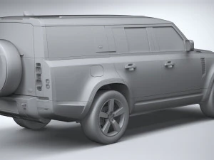 Land Rover Defender 130 2023 3D Model