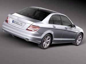 Mercedes-Benz C-class Sedan 2012 3D Model