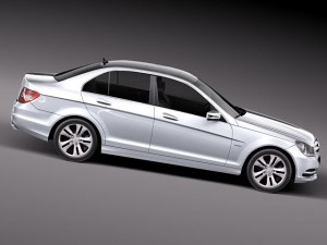 Mercedes-Benz C-class Sedan 2012 Modello 3D