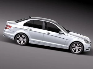 Mercedes-Benz C-class Sedan 2012 3D Model