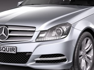 Mercedes-Benz C-class Sedan 2012 Modello 3D