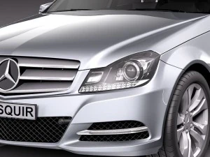 Mercedes-Benz C-class Sedan 2012 3D Model