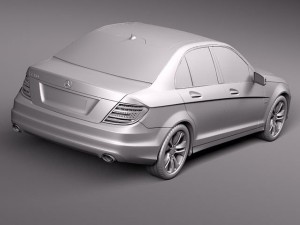 Mercedes-Benz C-class Sedan 2012 Modello 3D