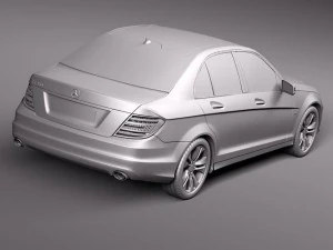 Mercedes-Benz C-class Sedan 2012 3D Model