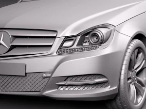 Mercedes-Benz C-class Sedan 2012 3D Model