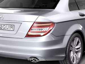 Mercedes-Benz C-class Sedan 2012 Modello 3D