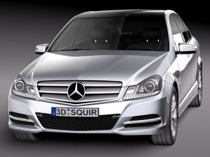 Mercedes-Benz C-class Sedan 2012 Modello 3D