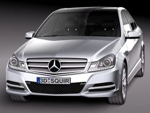 Mercedes-Benz C-class Sedan 2012 3D Model