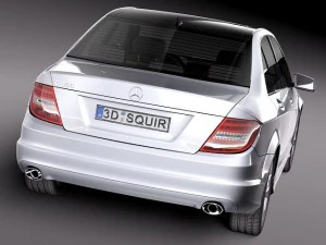 Mercedes-Benz C-class Sedan 2012 3D Model