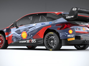 Hyundai i20 N WRC Rally1 2022 Lowpoly 3D 模型