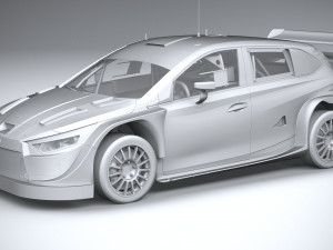 Hyundai i20 N WRC Rally1 2022 Lowpoly 3D 模型