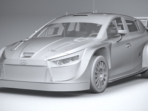 Hyundai i20 N WRC Rally1 2022 Lowpoly 3D 模型