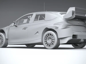 Hyundai i20 N WRC Rally1 2022 Lowpoly 3D Model