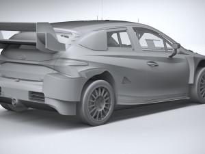 Hyundai i20 N WRC Rally1 2022 Lowpoly 3D 模型