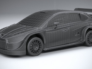 Hyundai i20 N WRC Rally1 2022 Lowpoly 3D 模型