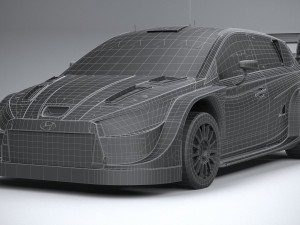 Hyundai i20 N WRC Rally1 2022 Lowpoly 3D 模型