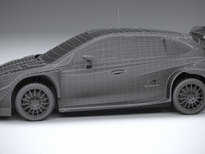 Hyundai i20 N WRC Rally1 2022 Lowpoly 3D 模型