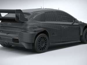Hyundai i20 N WRC Rally1 2022 Lowpoly 3D 模型