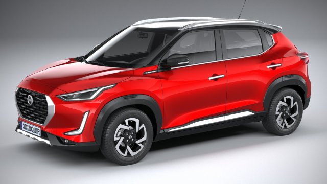 Nissan Magnite 2022 3D Model .c4d .max .obj .3ds .fbx .stl .blend 