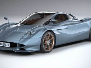 Pagani Huayra Codalunga 2023 Modello 3D