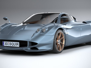 Pagani Huayra Codalunga 2023 3D Model