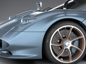 Pagani Huayra Codalunga 2023 3D Model