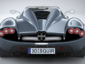 Pagani Huayra Codalunga 2023 3D Model