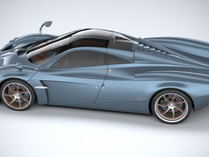 Pagani Huayra Codalunga 2023 3D Model