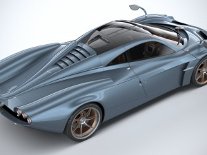 Pagani Huayra Codalunga 2023 3D Model