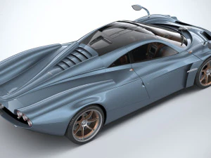 Pagani Huayra Codalunga 2023 Modello 3D