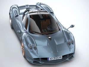 Pagani Huayra Codalunga 2023 Modello 3D