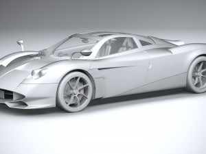 Pagani Huayra Codalunga 2023 3D Model