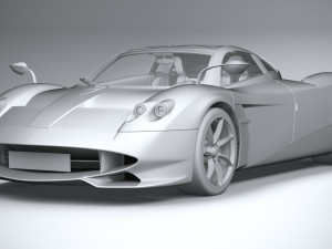 Pagani Huayra Codalunga 2023 3D Model