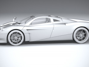 Pagani Huayra Codalunga 2023 3D Model