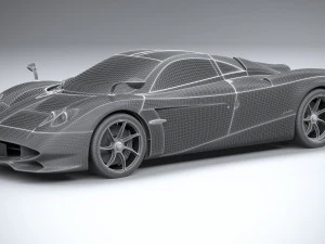 Pagani Huayra Codalunga 2023 Modello 3D