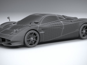 Pagani Huayra Codalunga 2023 3D Model