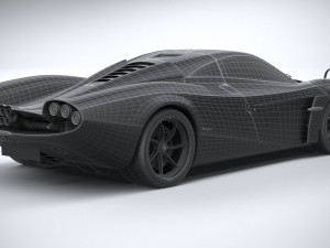 Pagani Huayra Codalunga 2023 3D Model