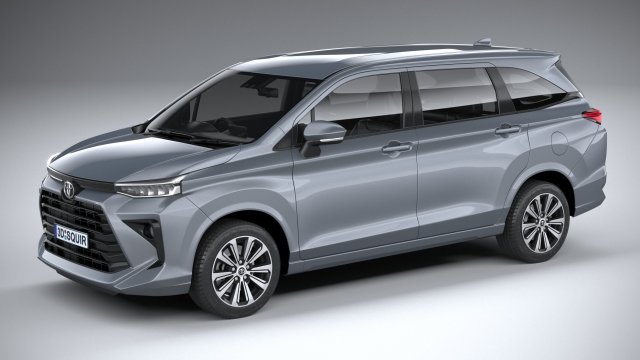 Toyota Avanza 2022 3D Model .c4d .max .obj .3ds .fbx .stl .blend 