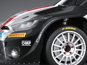 Toyota Yaris GR WRC 2022 LowPoly Modelo 3D