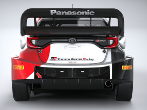 Toyota Yaris GR WRC 2022 LowPoly Modelo 3D