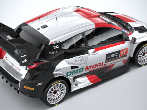 Toyota Yaris GR WRC 2022 LowPoly Modelo 3D