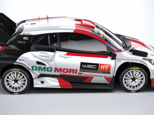 Toyota Yaris GR WRC 2022 LowPoly Modelo 3D