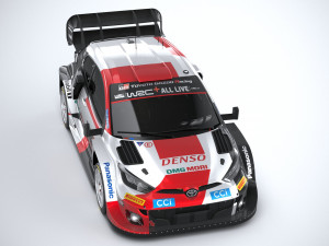 Toyota Yaris GR WRC 2022 LowPoly Modelo 3D