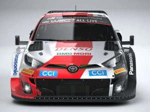 Toyota Yaris GR WRC 2022 LowPoly 3D Model