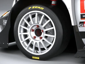 Toyota Yaris GR WRC 2022 LowPoly 3D Model
