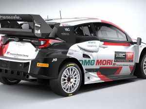 Toyota Yaris GR WRC 2022 LowPoly Modelo 3D
