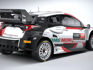 Toyota Yaris GR WRC 2022 LowPoly 3D Model