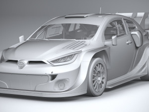 Toyota Yaris GR WRC 2022 LowPoly Modelo 3D