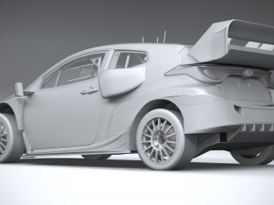 Toyota Yaris GR WRC 2022 LowPoly Modelo 3D
