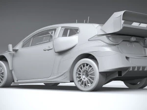 Toyota Yaris GR WRC 2022 LowPoly 3D Model
